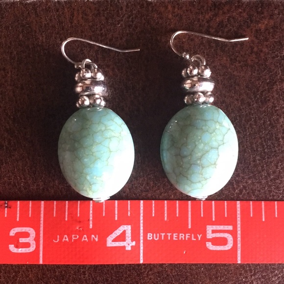 Turquoise Drop Earrings - Picture 6 of 8